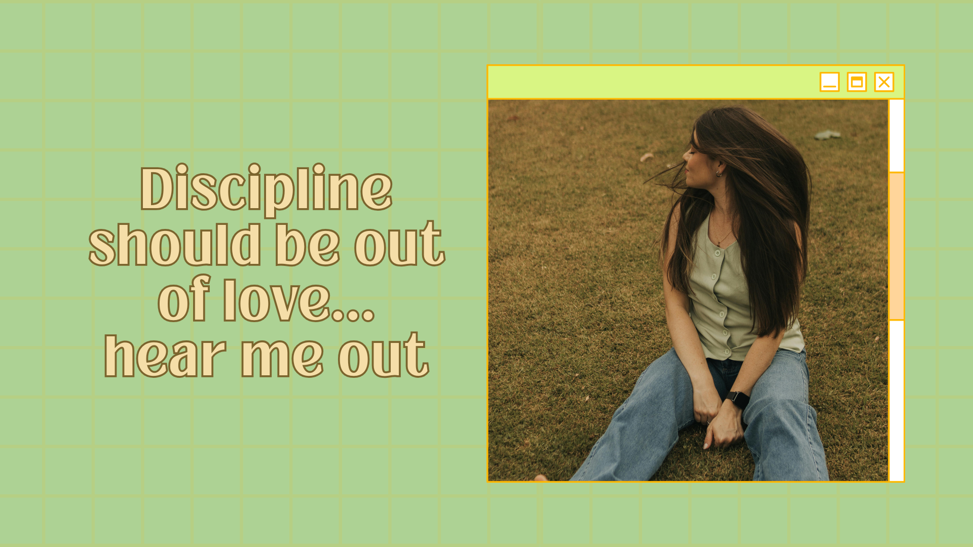 Discipline should be out of love…hear me out