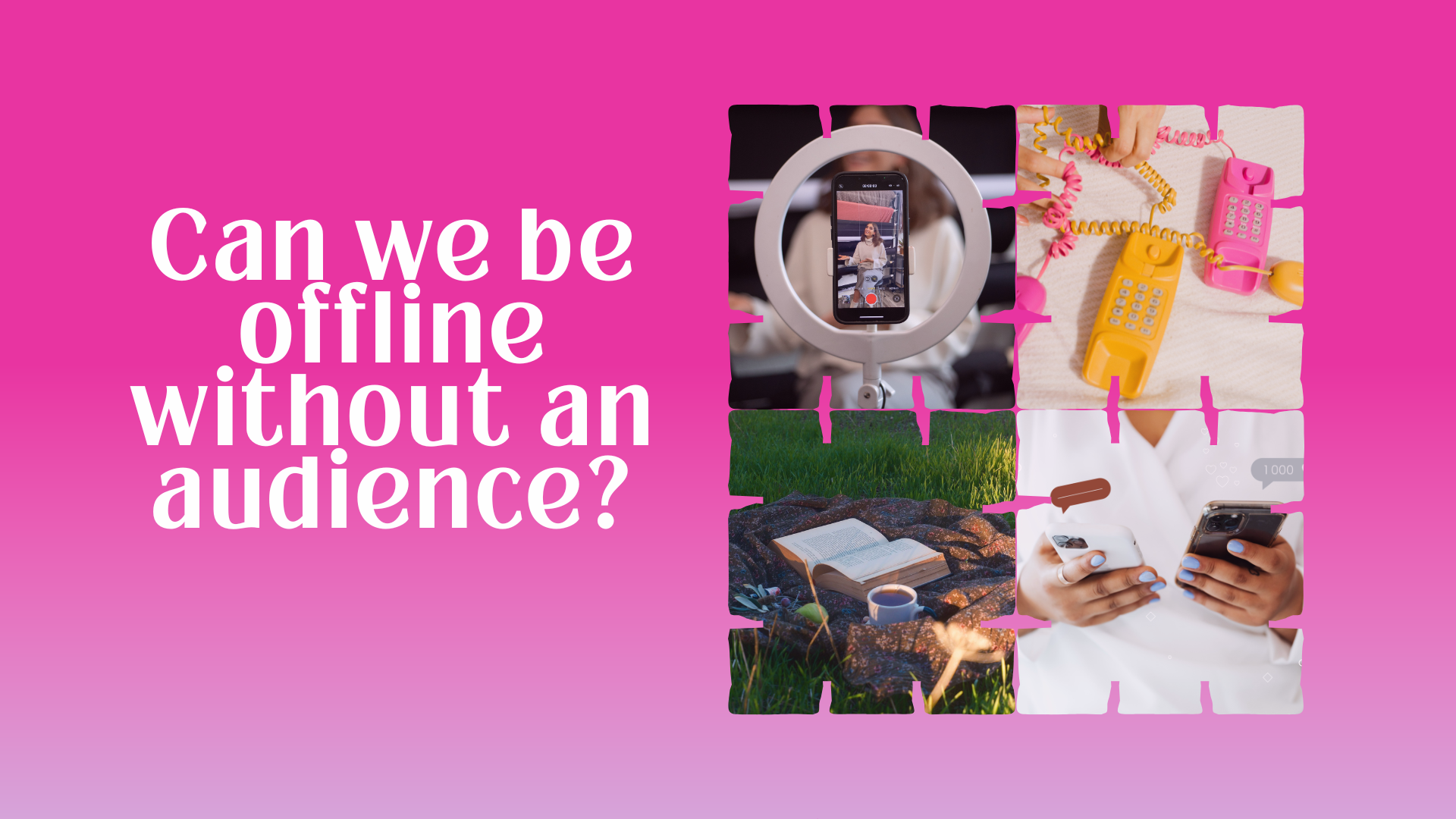 Can we be offline without an audience?